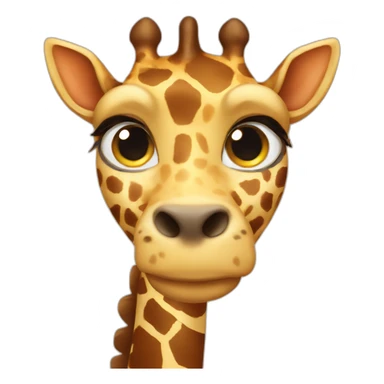 Cat giraffe sticker
