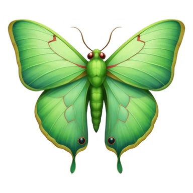 Luna moth sticker