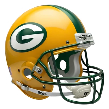 Green Bay packers helmet sticker