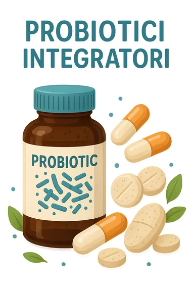 Probiotici integratori sticker