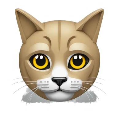 cat made of lego sticker