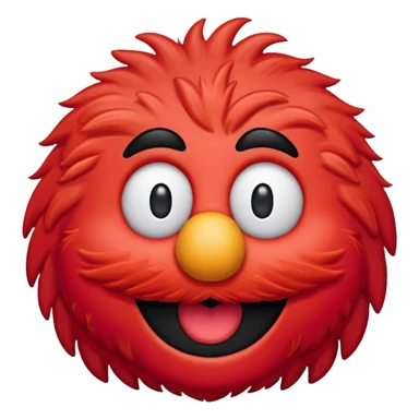 Elmo face sticker