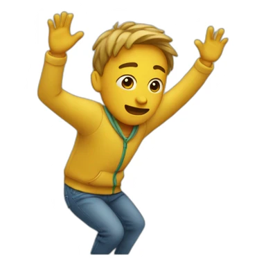 Humain qui fait un dab sticker