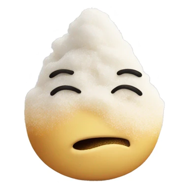 Nose smelling pile of sugar sticker