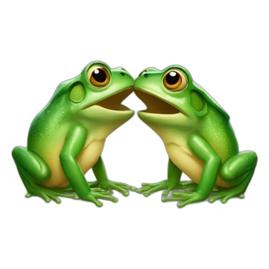 two-frogs-kissing sticker