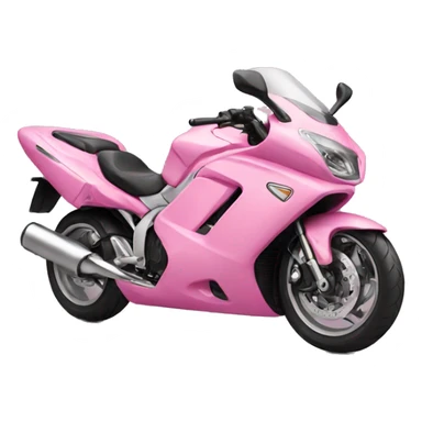 Pink motorcycle  sticker