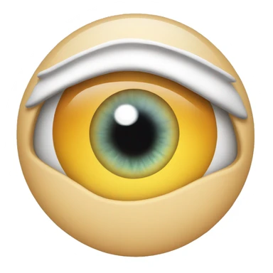 Eye roll with tumbs up sticker