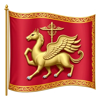 درفش کاویانی که پرچم ایران باستان است sticker