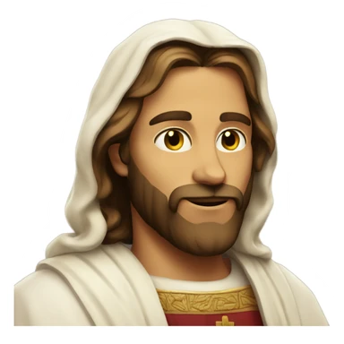 Chill guy cat Jesus sticker