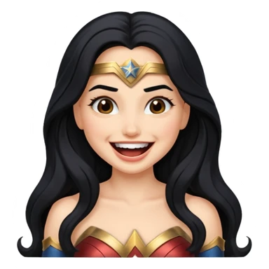 Wonder Woman laughing sticker
