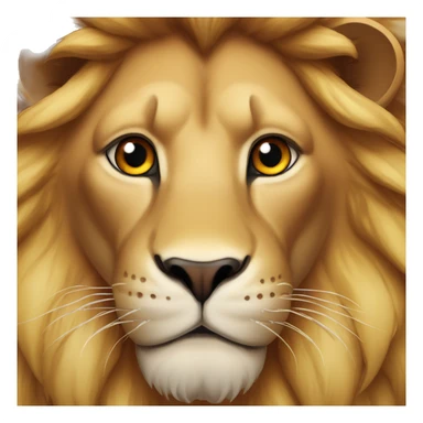 Lion enragé avec les yeux rouge sticker