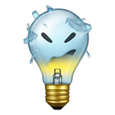 lightbulb shattering sticker