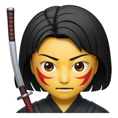 katana emogi sticker