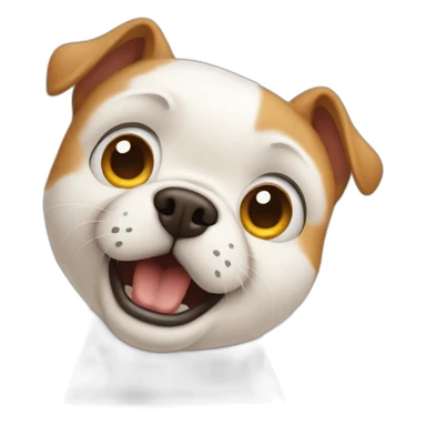 Scared dog and cat sticker