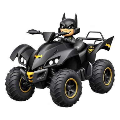 batmobile atv raptor 700 with a smile sticker