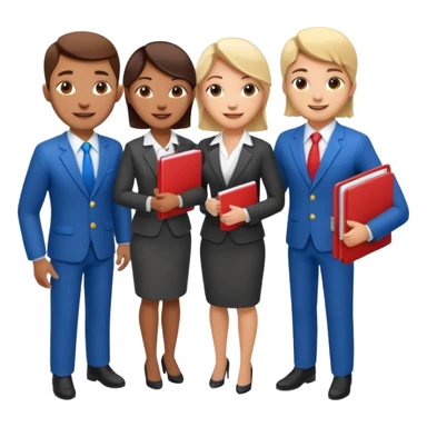 isometric people dressed as realtors sticker