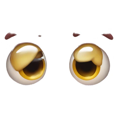 Heart eye and drool sticker