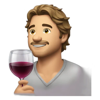 Gleb Three days rain drink wine sticker