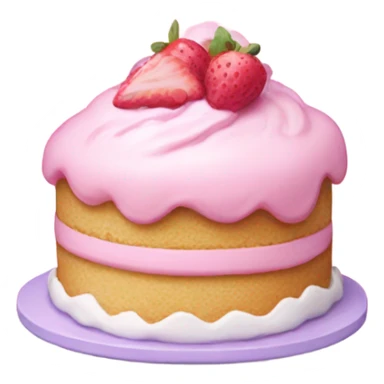 pastel pink shortcake sticker