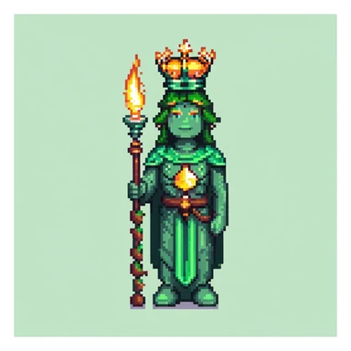 Statue of Liberty, green statue with crown and torch sticker