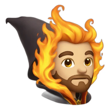 fire wizard sticker