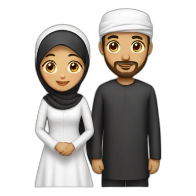 Muslim Couple sticker