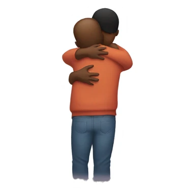 Hug from the back sticker