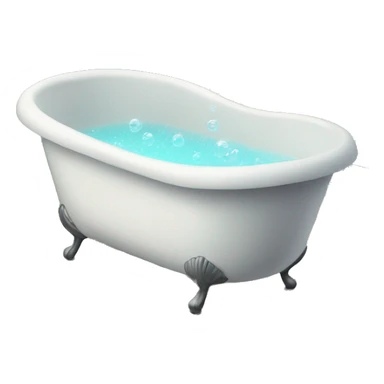 Bathtub with bubbles sticker