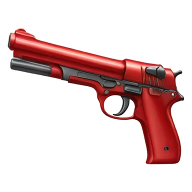 Pistola roja sticker
