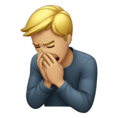 facepalm anguish sticker