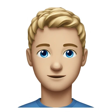 portrait of a young Man with blue eyes sticker