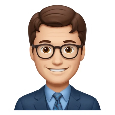 clark kent smiling  sticker