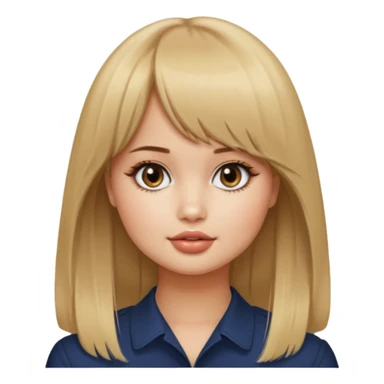 Debby Ryan (dirty blonde hair with straight bangs) sticker