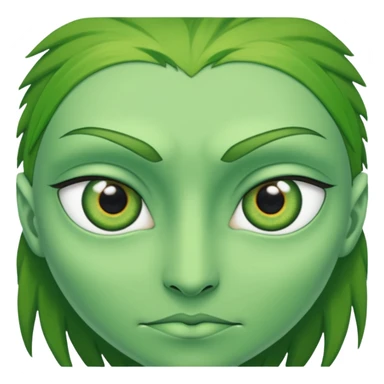 close up looking into the green eye of a greenhawk sticker