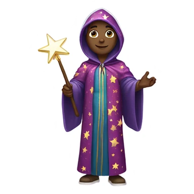 Bitmoji wearing magical robe sticker