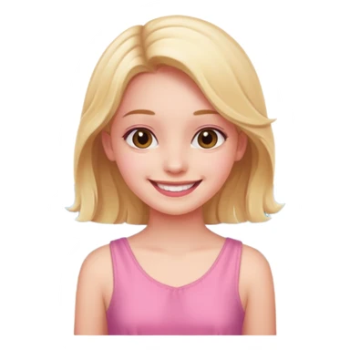 GIRL IN pink on the beach sticker