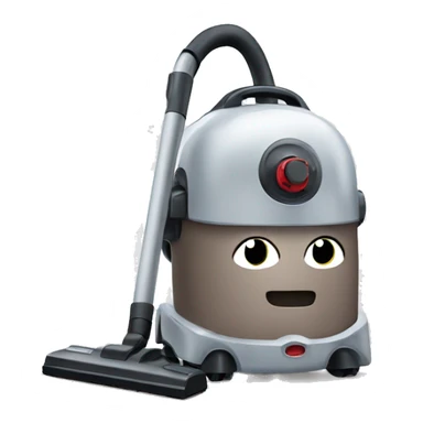 Vacuum cleaner with brain sticker