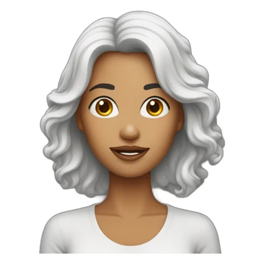 Vrouw die haar hoofd kaal scheert sticker