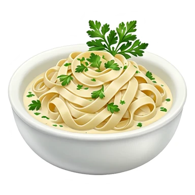 white creamy saucy fettuccine  sticker