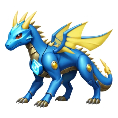 Manectric-Lucio-Draco-Fakémon-hybrid-creature (full body), 4 legs sticker