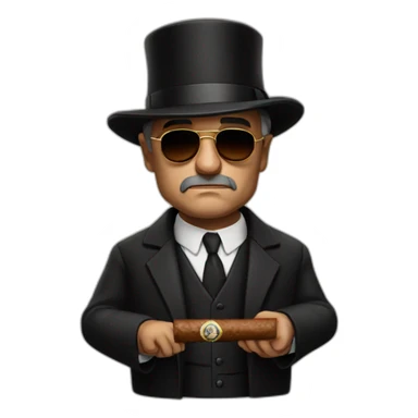 the godfather with cigar sticker