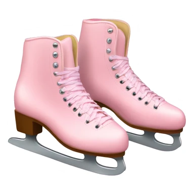 pair of pastel pink ice skates sticker