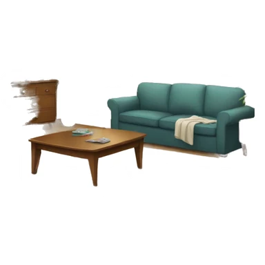 Living room w sticker