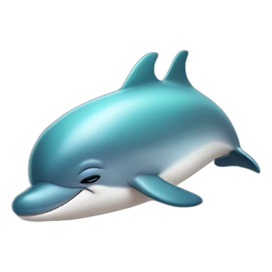 Cute Dolphin sleeping sticker
