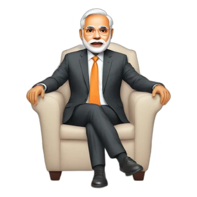 Narendra Modi as boss sticker