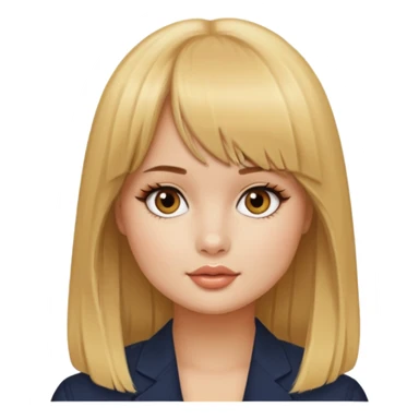 Debby Ryan (golden blonde hair with straight bangs) sticker