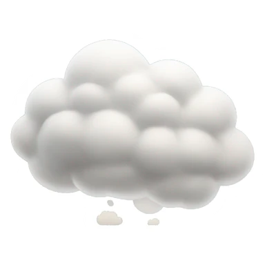 cloud blowing sticker