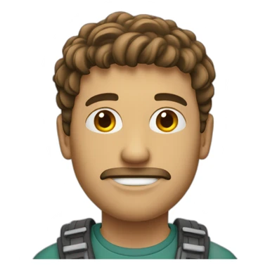 homme avec genou recurvatum sticker