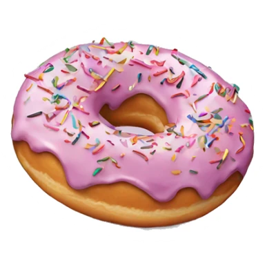 Donut with sprinkles sticker