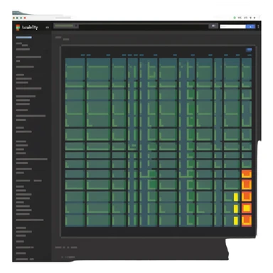 website heatmap from usability testing sticker